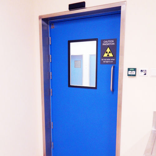 Puerta de protección radiológica - Dortek - de hospital / abatible