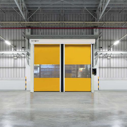Puerta para aplicaciones farmacéuticas - Ecosprint Syncro - Dortek - corredera / de 2 batientes / de alta velocidad