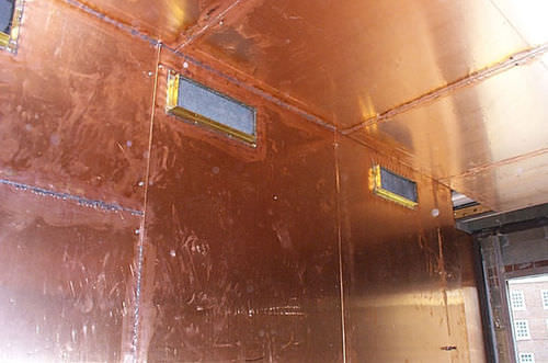 Panel de protección radiológica para sala de IRM - Soldered Copper - NELCO