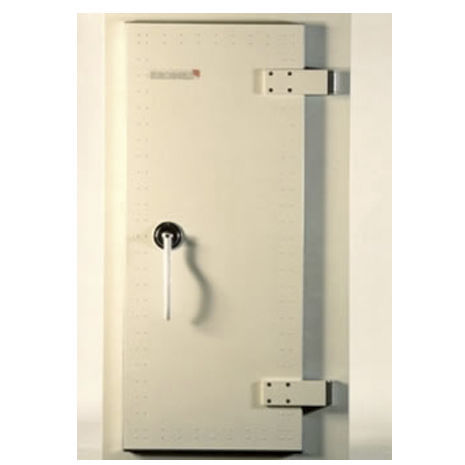 Puerta con blindaje - RFD-100 - ETS Lindgren - para centro sanitario / abatible