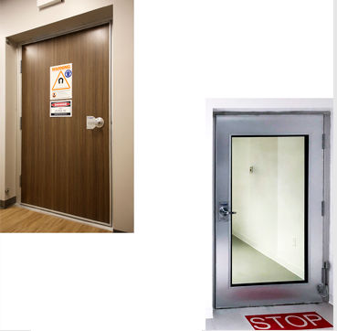Puerta con blindaje - EVO Air - ETS Lindgren - con blindaje RF / para resonancia magnética / abatible