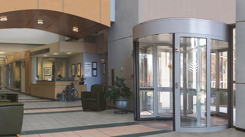 Puerta de protección - RD600 UniTurn - ASSA ABLOY Entrance Systems Italy Srl - de seguridad / para centro sanitario / abatible