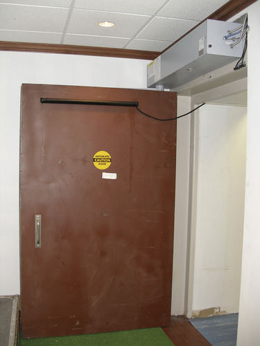 Puerta de protección radiológica - A-FABCO - de hospital / de laboratorio / abatible
