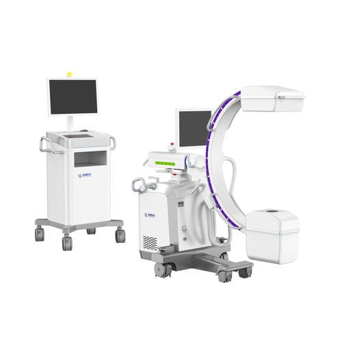 Arco quirúrgico móvil - Angell Technology - con sensor plano / con columna de vídeo / con monitor de vídeo integrado