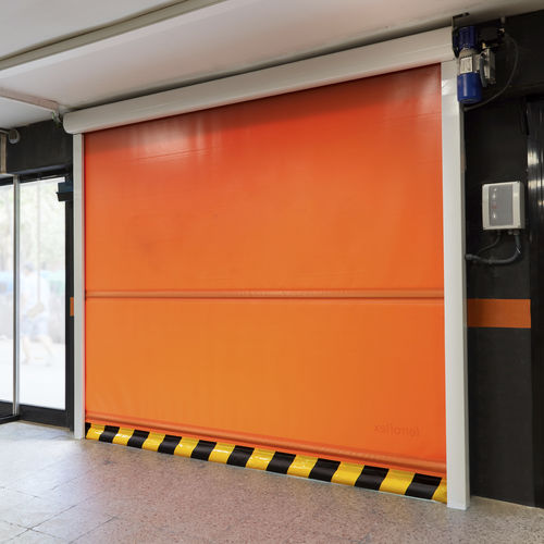 Puerta estanco al aire - MANUSA Automatic Doors - enrollable / de aluminio / con paneles de vidrio