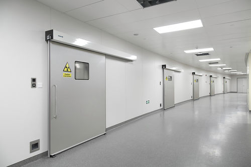 Puerta hermética - MANUSA Automatic Doors - de protección radiológica / con blindaje / antiincendios