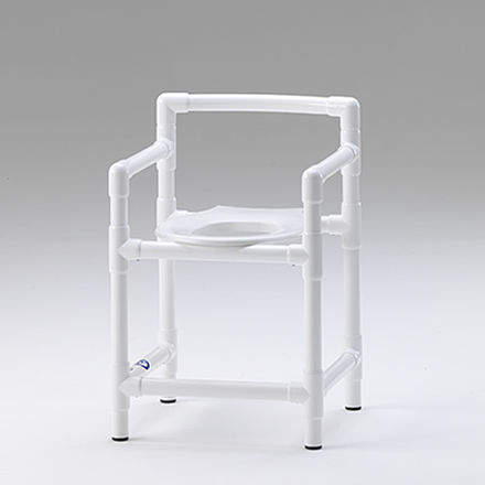 Taburete de ducha con reposabrazos - DH 90 - RCN Medizin - con apertura higiénica / con respaldo
