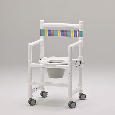 Silla de ducha con reposabrazos - SCC 250 KB - RCN Medizin - con ruedas / con apertura higiénica / con cubo