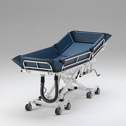 Camilla de ducha de altura variable - UDW 2500 VRW - RCN Medizin - bariátrica