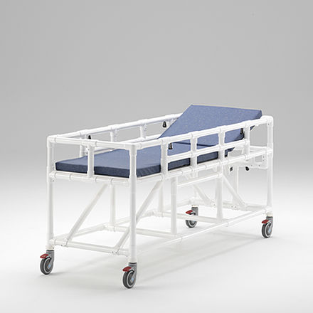 Carro camilla de transferencia - TL 600 MRT - RCN Medizin - para resonancia magnética / manual / con respaldo regulable