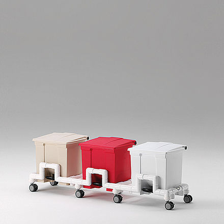 Papelera de plástico - MSR 330 - RCN Medizin - con pedal / con ruedas