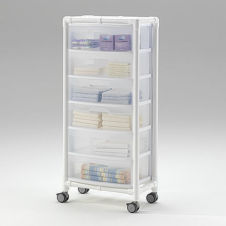 Carro para bolsas médico - LTW 200 - RCN Medizin - de transporte / 6 cajones / de plástico