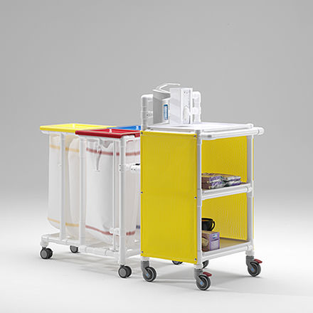 Carro para bolsas para ropa sucia - MC 633 S - RCN Medizin - para ropa limpia / médico / de transporte