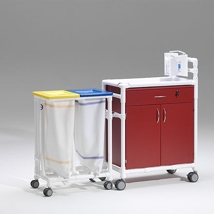 Carro para bolsas para ropa limpia - MPC 472 S - RCN Medizin - para ropa sucia / médico / de transporte