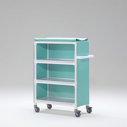 Carro para bolsas médico - MLC 303 - RCN Medizin - de almacenamiento / 3 estantes / estructura abierta
