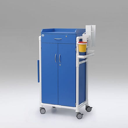 Carro médico - MEW 200 S - RCN Medizin - de uso general / multifunción / con canasta