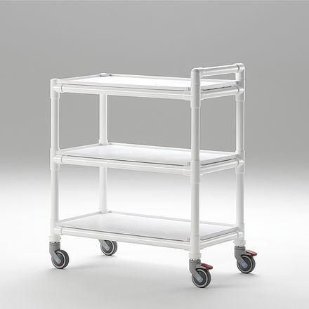 Carro médico - MPC 353 - RCN Medizin - de uso general / multifunción / 3 estantes