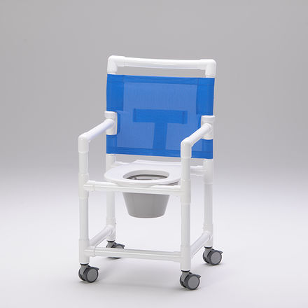Silla de ducha con reposabrazos - SCC 250 - RCN Medizin - con ruedas / con apertura higiénica / con cubo