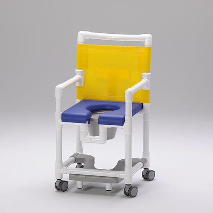 Silla de ducha con reposabrazos - SCC 250 PP FT - RCN Medizin - con apertura higiénica / con cubo