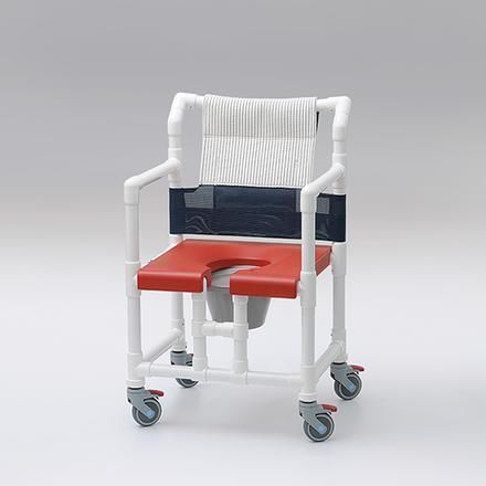 Silla con orinal con cubo - SCC 250 MS - RCN Medizin - portátil / con apertura higiénica / con ruedas