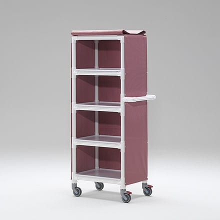 Carro para bolsas médico - MLC 204 - RCN Medizin - de almacenamiento / 4 estantes / estructura abierta