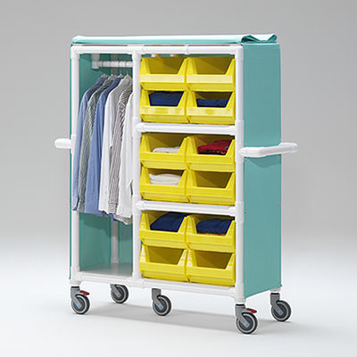 Carro para bolsas para ropa limpia - WB 312 - RCN Medizin - médico / de transporte / de almacenamiento