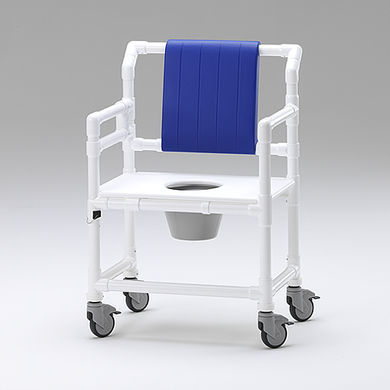 Silla de ducha con respaldo - SCC 250 OS DS ASAOS PR - RCN Medizin - de plástico / con orinal