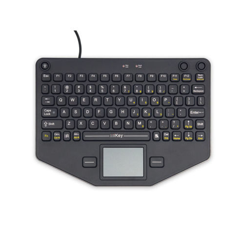 Teclado médico con alfombrilla táctil - SL-80-TP - IKEY - de silicona / de caucho de silicona / USB