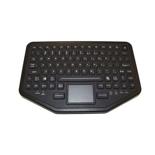 Teclado médico con alfombrilla táctil - BT-870-TP - IKEY - de silicona / de caucho de silicona / inalámbrico