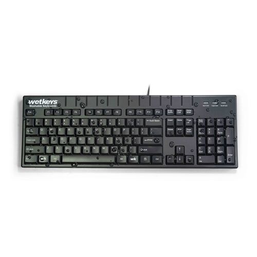 Teclado médico con teclas digitales - KBWKABS104-BK - WETKEYS - lavable / USB / impermeable