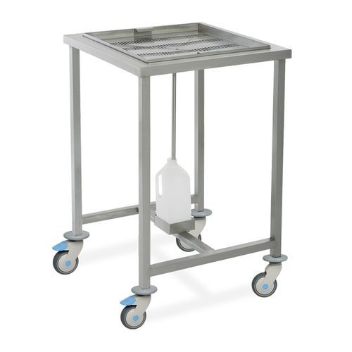 Mesa de trabajo - MSM 5080 - MIXTA - cuadrada / móvil / de acero inoxidable