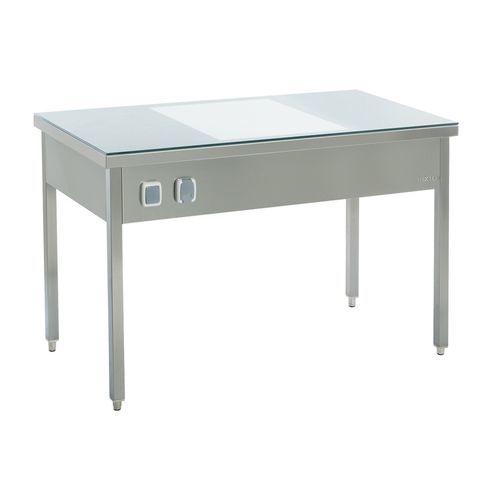 Mesa de inspección de ropa - MIK 2190 - MIXTA - plegable / de acero inoxidable