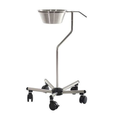 Portacuencos con dos recipientes - MSK 7040 - MIXTA - con ruedas / de acero inoxidable
