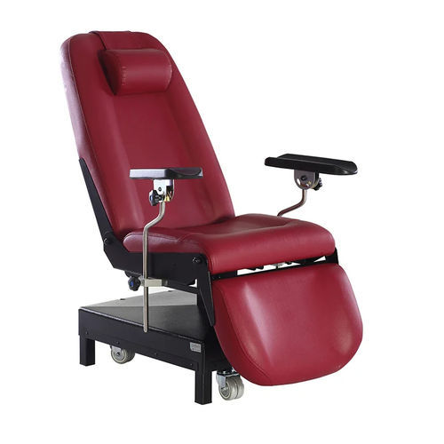 Sillón para extracción de sangre manual - MKAK 1400 - MIXTA - de 3 secciones / con ruedas / de altura variable