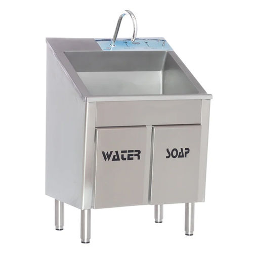 Sistema de lavado de manos 1 estación - MEY 1011 - MIXTA - de pared / médico / con pulsador de rodilla