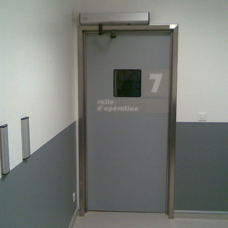 Puerta de servicio - TSP  - Tané Hermetic - para centro sanitario / para sala blanca / abatible