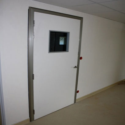Puerta con blindaje - TSP  - Tané Hermetic - para resonancia magnética / abatible / de acero inoxidable