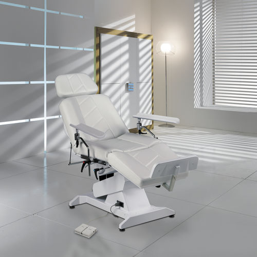 Sillón para extracción de sangre eléctrico - Hemo - Lemi 3 - Lemi MD - de 3 secciones / de altura variable / con ruedas