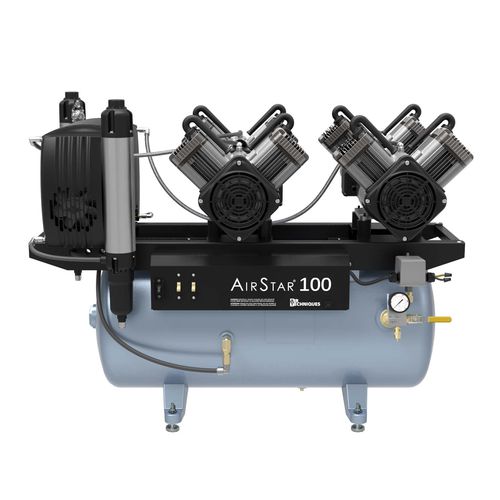 Compresor para odontología - AirStar 100 - Air Techniques - de membrana / 1 unidad / con secadores de aire