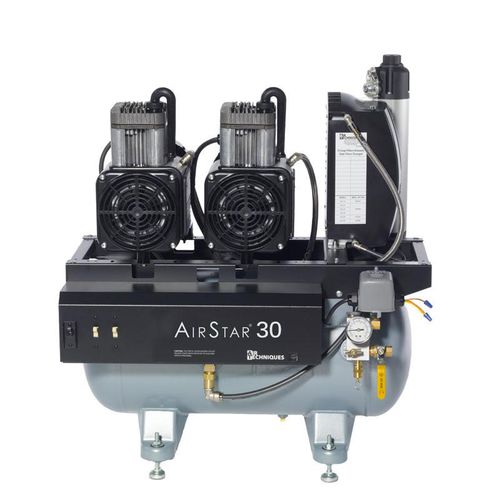 Compresor médico - AirStar 30 - Air Techniques - para odontología / de membrana / 4 unidades