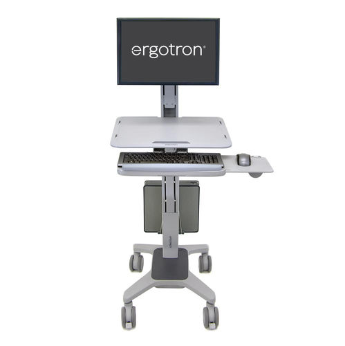 Carro informático para tabletas digitales - WorkFit-C - Ergotron - de altura variable