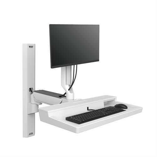 Estación de trabajo informática médica - CareFit™ Combo - Ergotron - para imágenes médicas / de laboratorio / de altura regulable