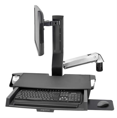 Estación de trabajo informática médica - SV Combo - Ergotron - de altura regulable