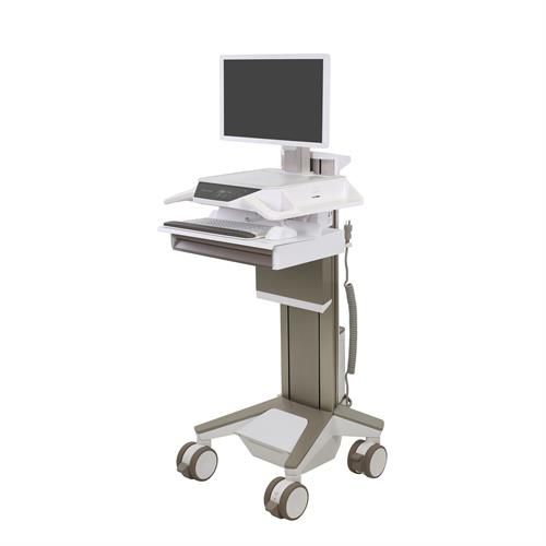 Carro médico - CareFit™ Pro - Ergotron - con cajón / eléctrico / para humanos