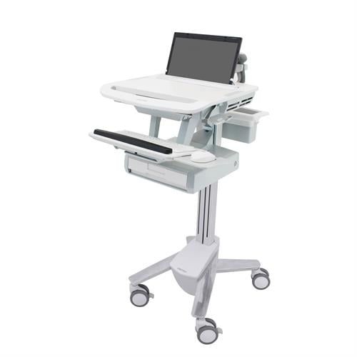 Carro informático de dispensación de medicamentos - SV43-1130-0 - Ergotron - con batería / de altura variable / con cajón