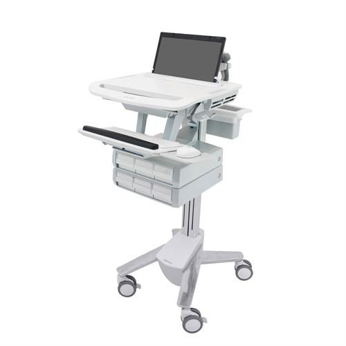 Carro informático de dispensación de medicamentos - SV43-1160-0 - Ergotron - con batería / de altura variable / con cajón