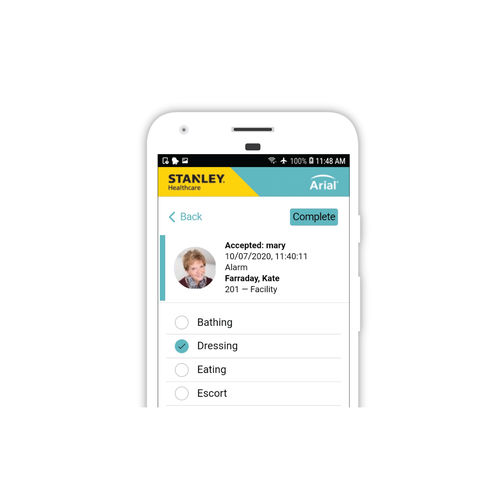 Aplicación Android para comunicación - Arial - Securitas Healthcare - de gestión / de alarma / de seguridad