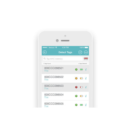 Aplicación para iOS de gestión - AeroScout - Securitas Healthcare - médica / iOS / para smartphone