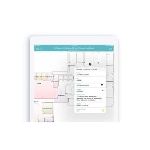 Aplicación para iOS de monitorización - MobileView Locator - Securitas Healthcare - médica / iOS
