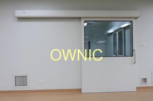 Puerta para sala de operaciones - OTDM-1 - OWNIC - corredera / de acero inoxidable / con paneles de vidrio